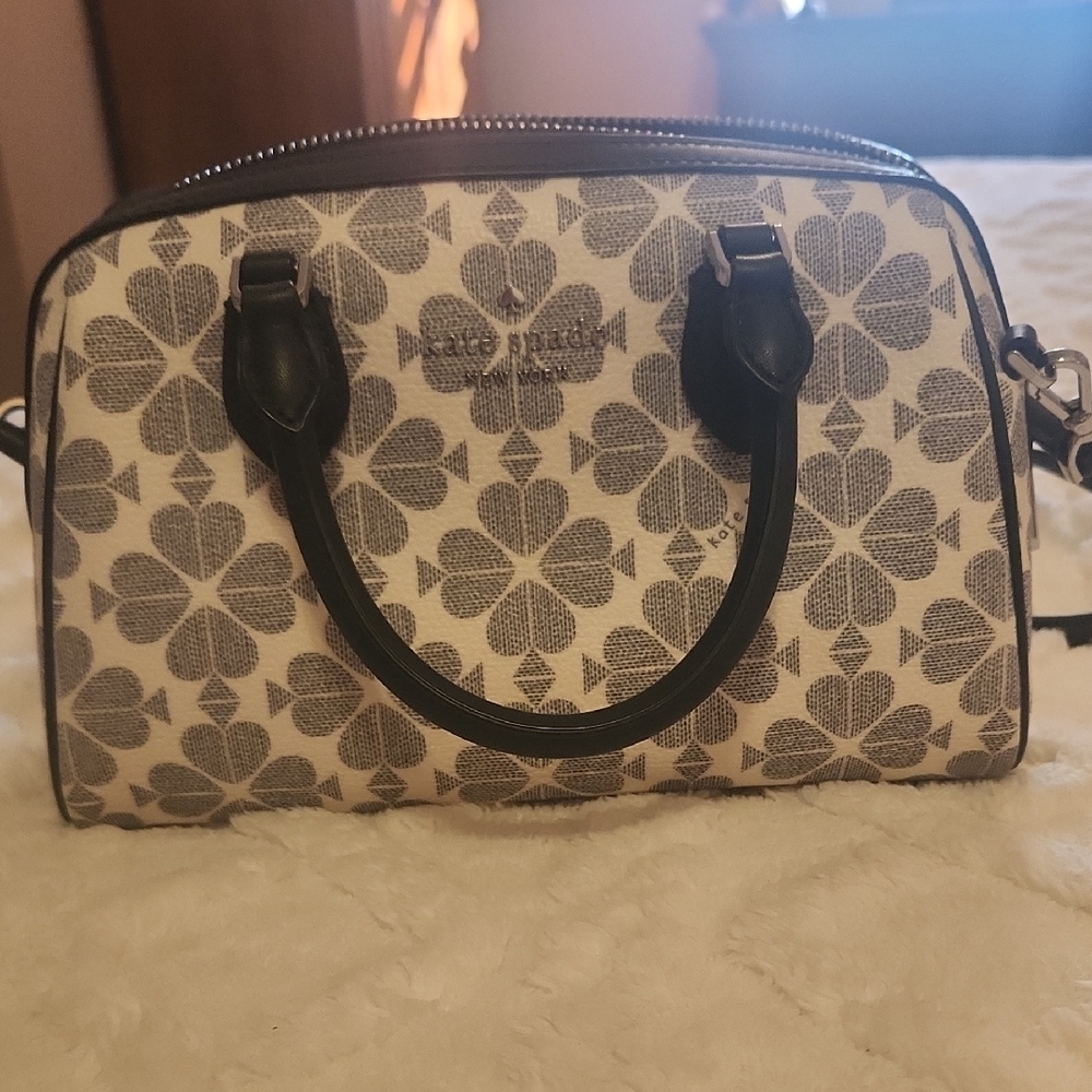 Kate Spade Gray and Black Satchel Bag